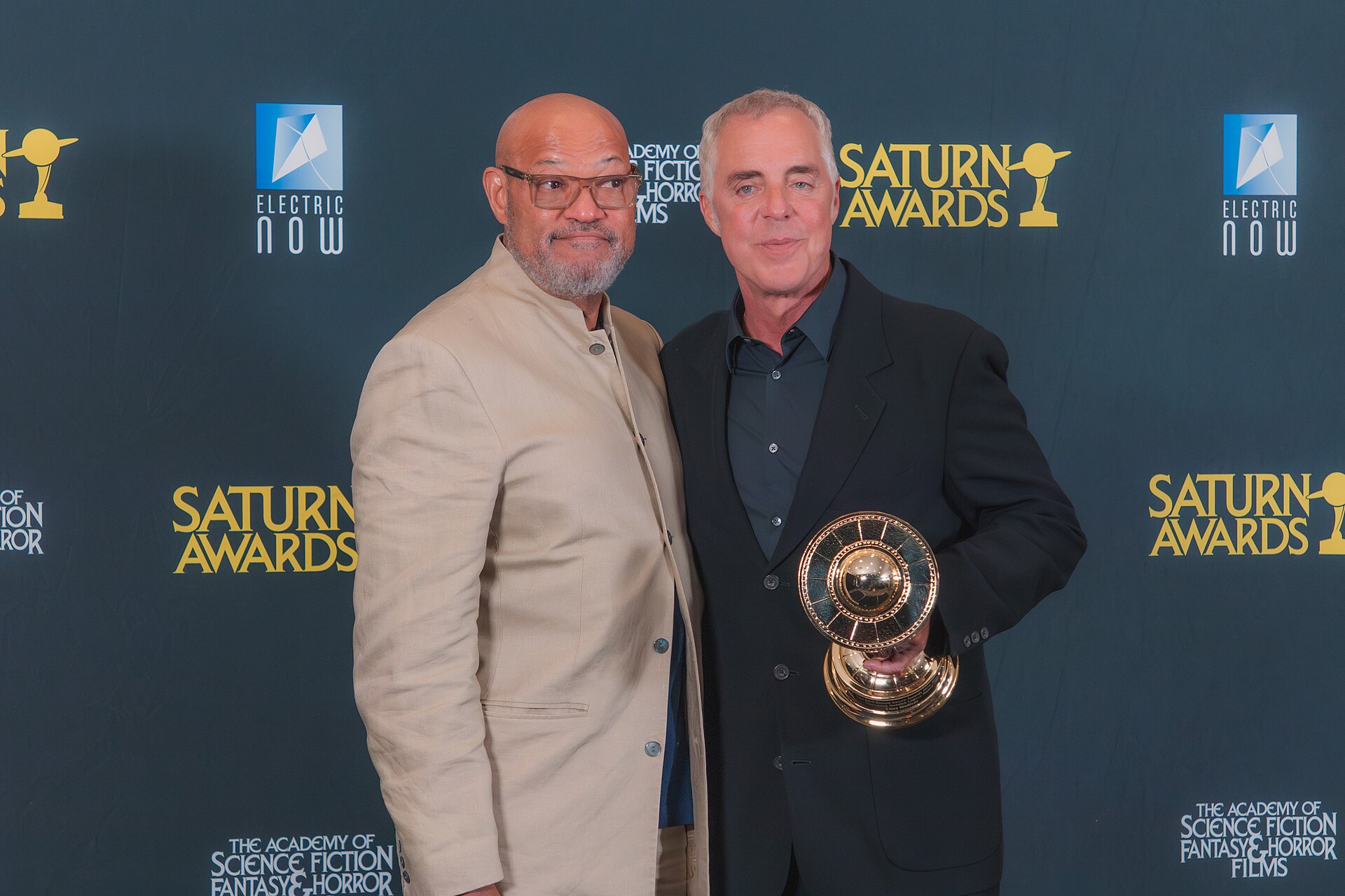 Laurence Fishburne & Titus Welliver at the 53rd Saturn Awards