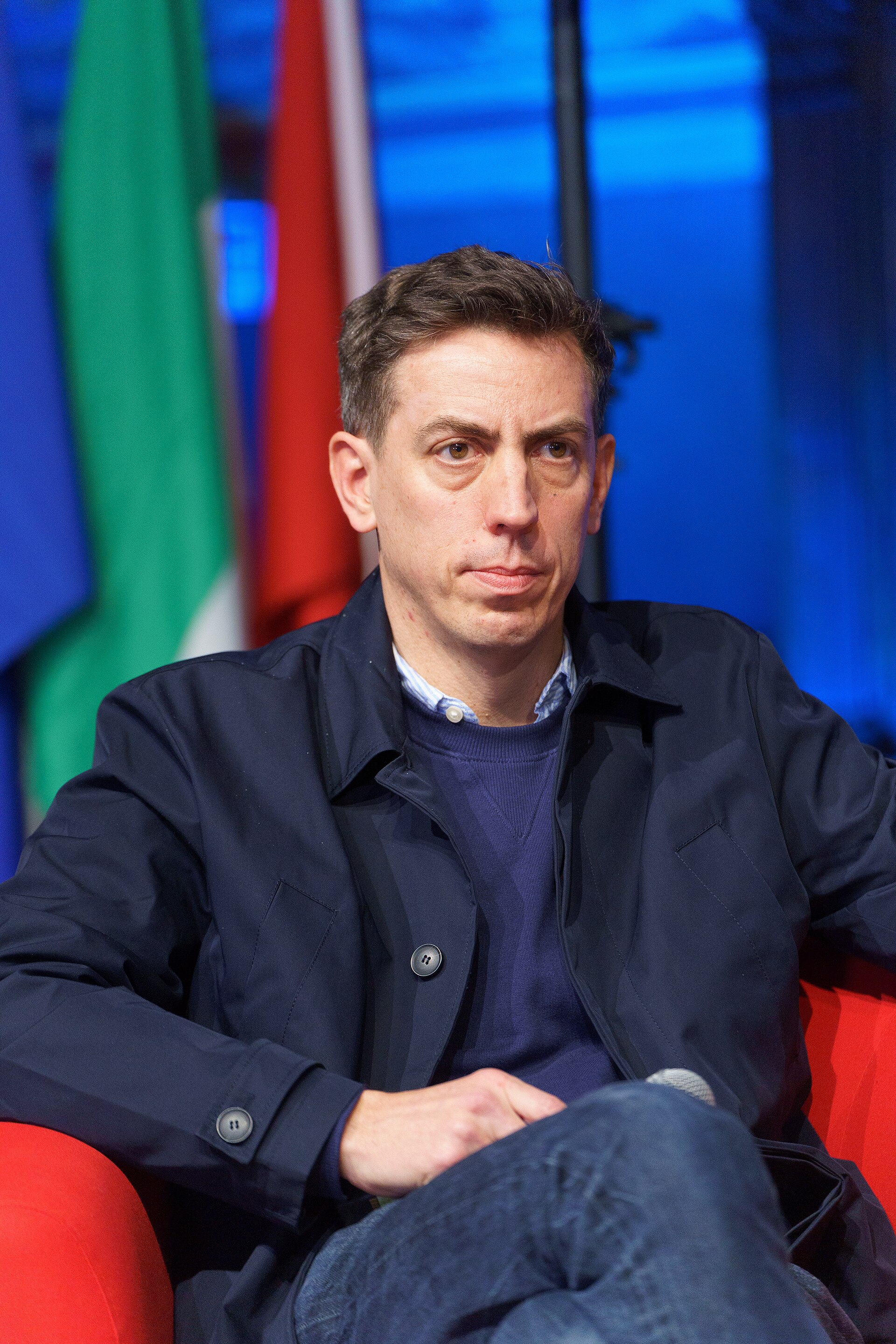 Laurent Richard, Founder and Executive Director Forbidden Stories, speaking at the International Journalism Festival 2024 in Perugia, Italy on a panel called How can we pursue the investigations of silenced journalists?.