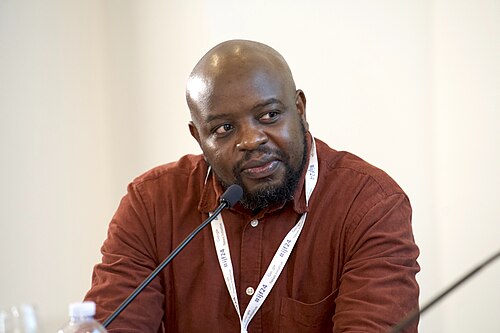 Lee Mwiti, editor-in-chief of Africa Check, speaking at the International Journalism Festival 2024 in Perugia, Italy.