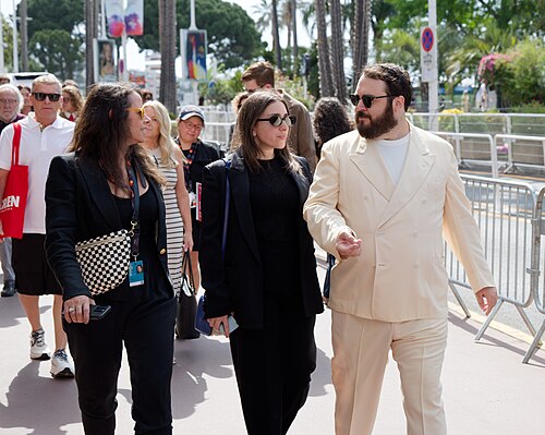 Lexi Tannenholtz and Gus Deardoff at the 2025 Cannes Film Festival premiere of The Plague.
