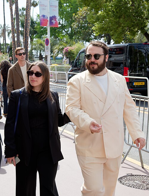 Lexi Tannenholtz and Gus Deardoff at the 2025 Cannes Film Festival premiere of The Plague.