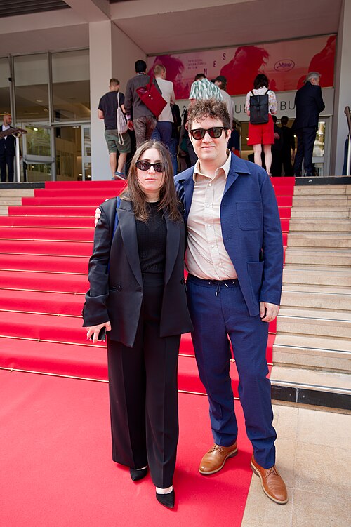 Lexi Tannenholtz and James Presson at the 2025 Cannes Film Festival premiere of The Plague.