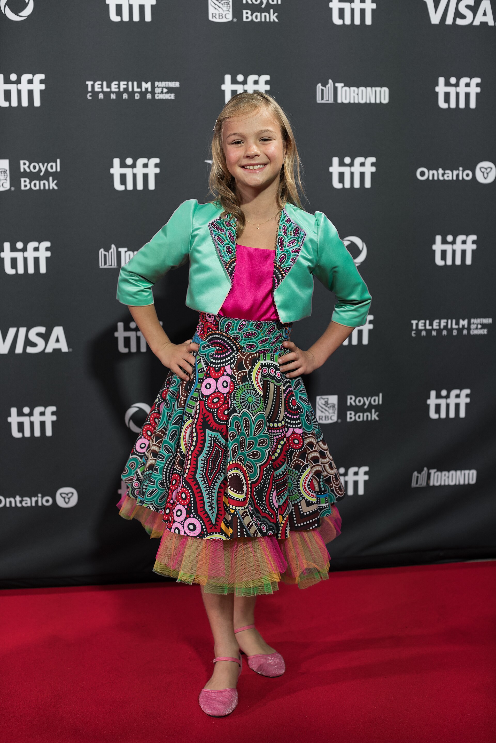 Lexi Venter, actor in 'Don't Let's Go to the Dogs Tonight,' at the 2024 Toronto International Film Festival