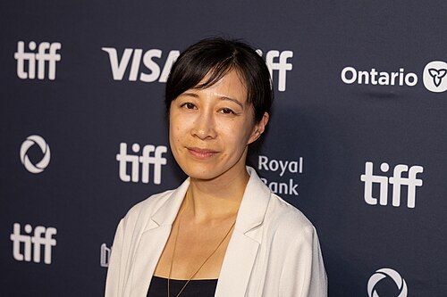Lillian Chaw, production designer, story head, at the 2025 Toronto International Film Festival (TIFF) for the movie Space Cadet.