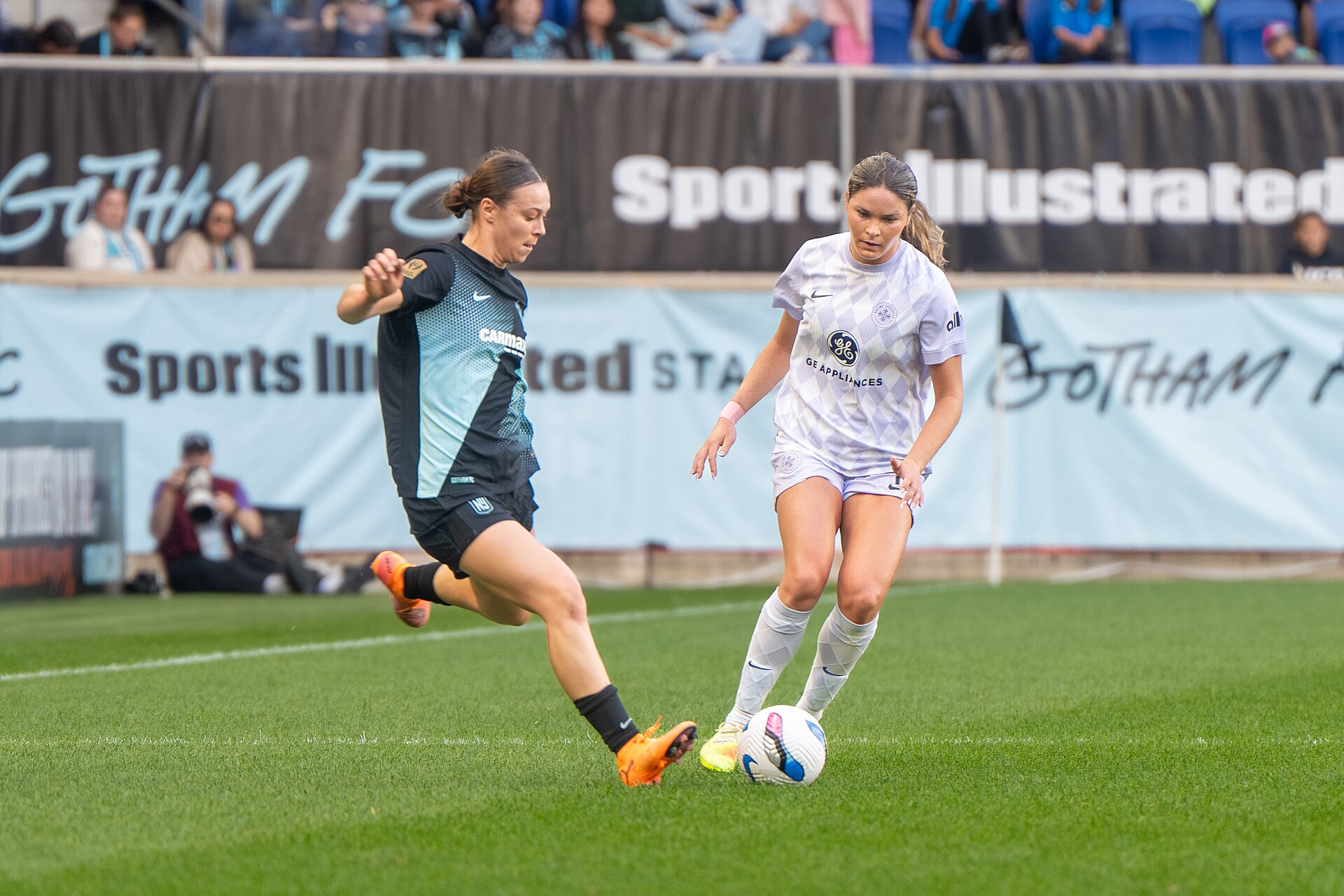 Lilly Reale Emma Sears during Gotham FC vs Racing Louisville on Oct 19, 2025