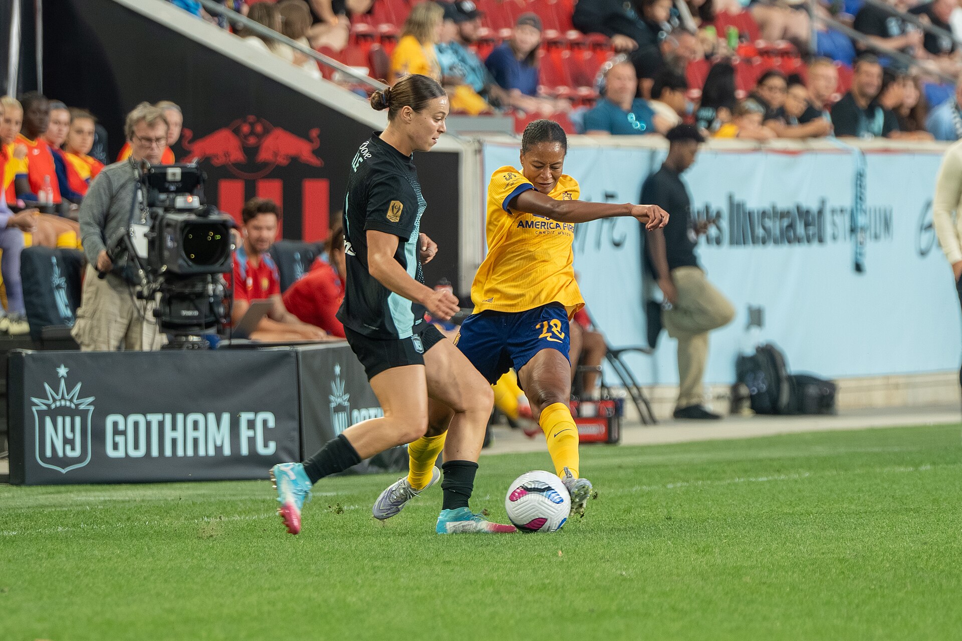 Lilly Reale and Imani Dorsey during Gotham FC vs Utah Royals on Aug 23 2025