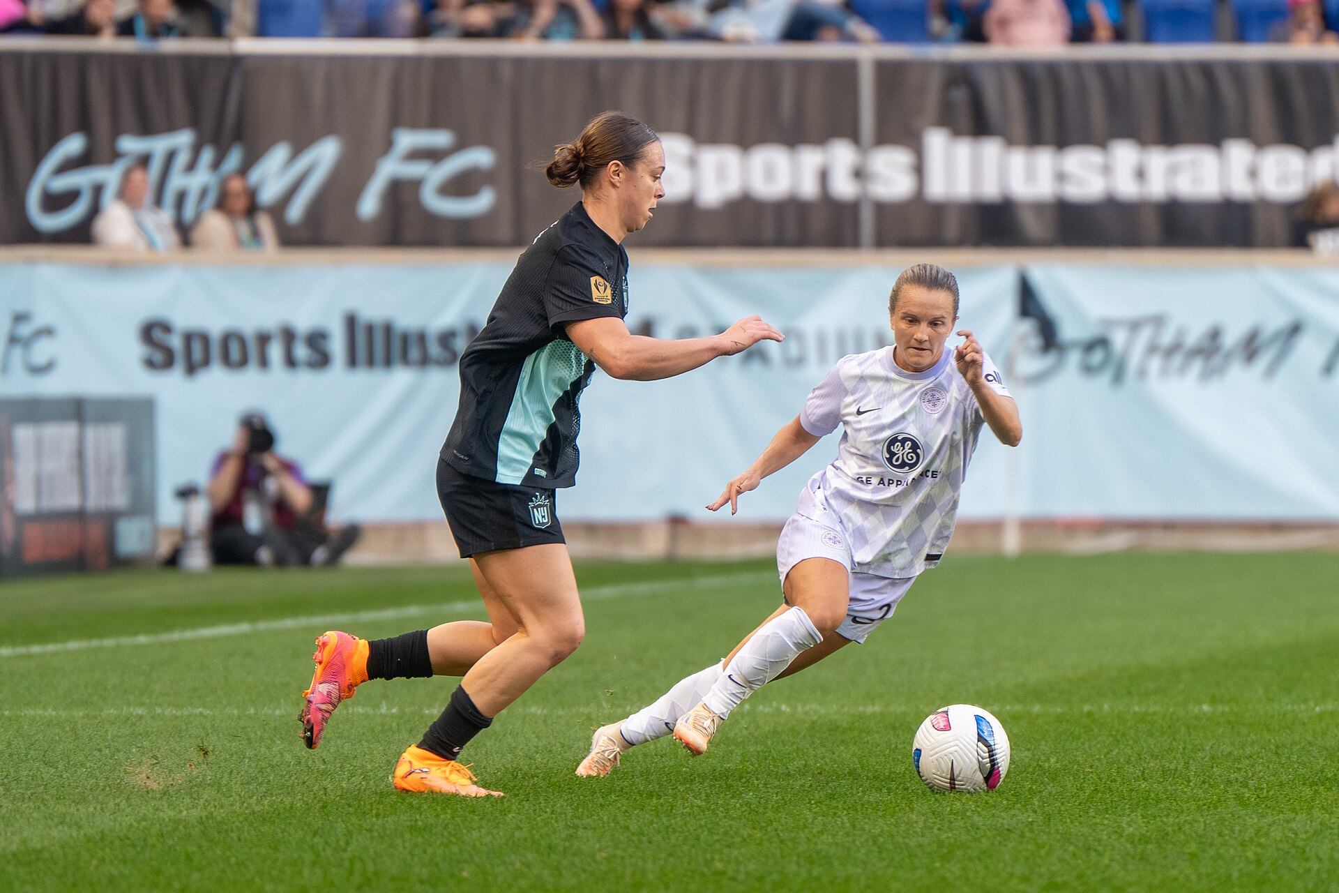 Lilly Reale Lauren Milliet during Gotham FC vs Racing Louisville on Oct 19, 2025