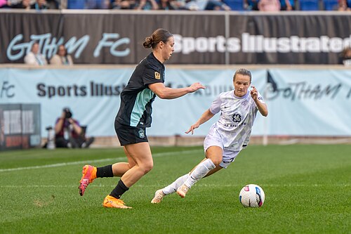 Lilly Reale Lauren Milliet during Gotham FC vs Racing Louisville on Oct 19, 2025