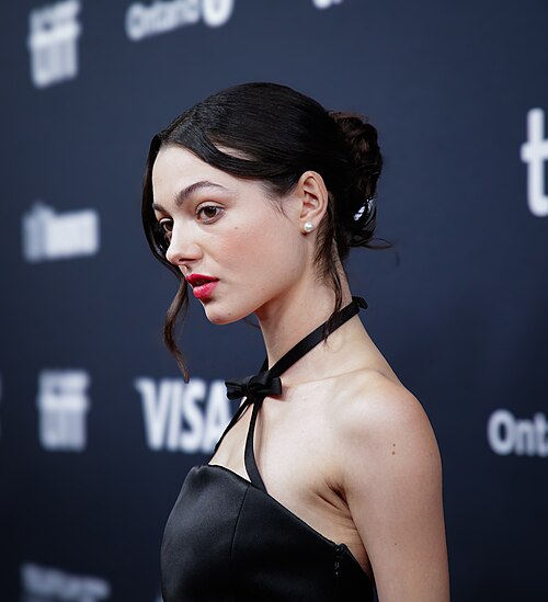 Lily McInerny, actor, at the 2024 Toronto International Film Festival (TIFF) for the movie Bonjour Tristesse.