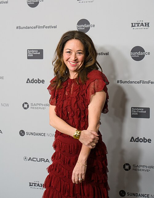 Liz Garbus, director, at the 2026 2026 Sundance Film Festival for the movie Give Me The Ball!.