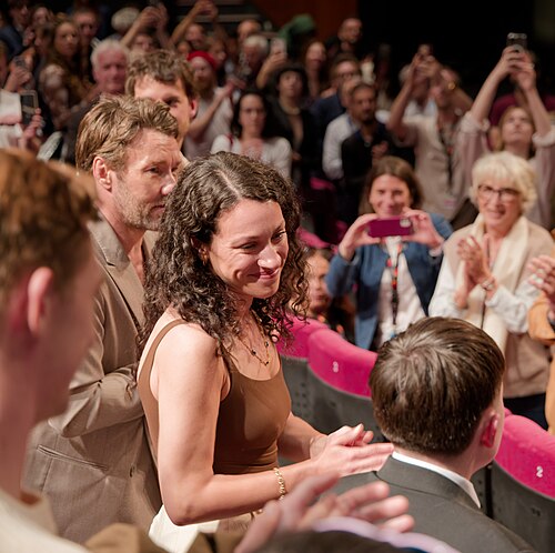 Lizzie Shapiro at the 2025 Cannes Film Festival premiere of The Plague.