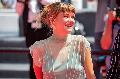 Llúcia Garcia at 2025 Cannes Red Carpet for Romería