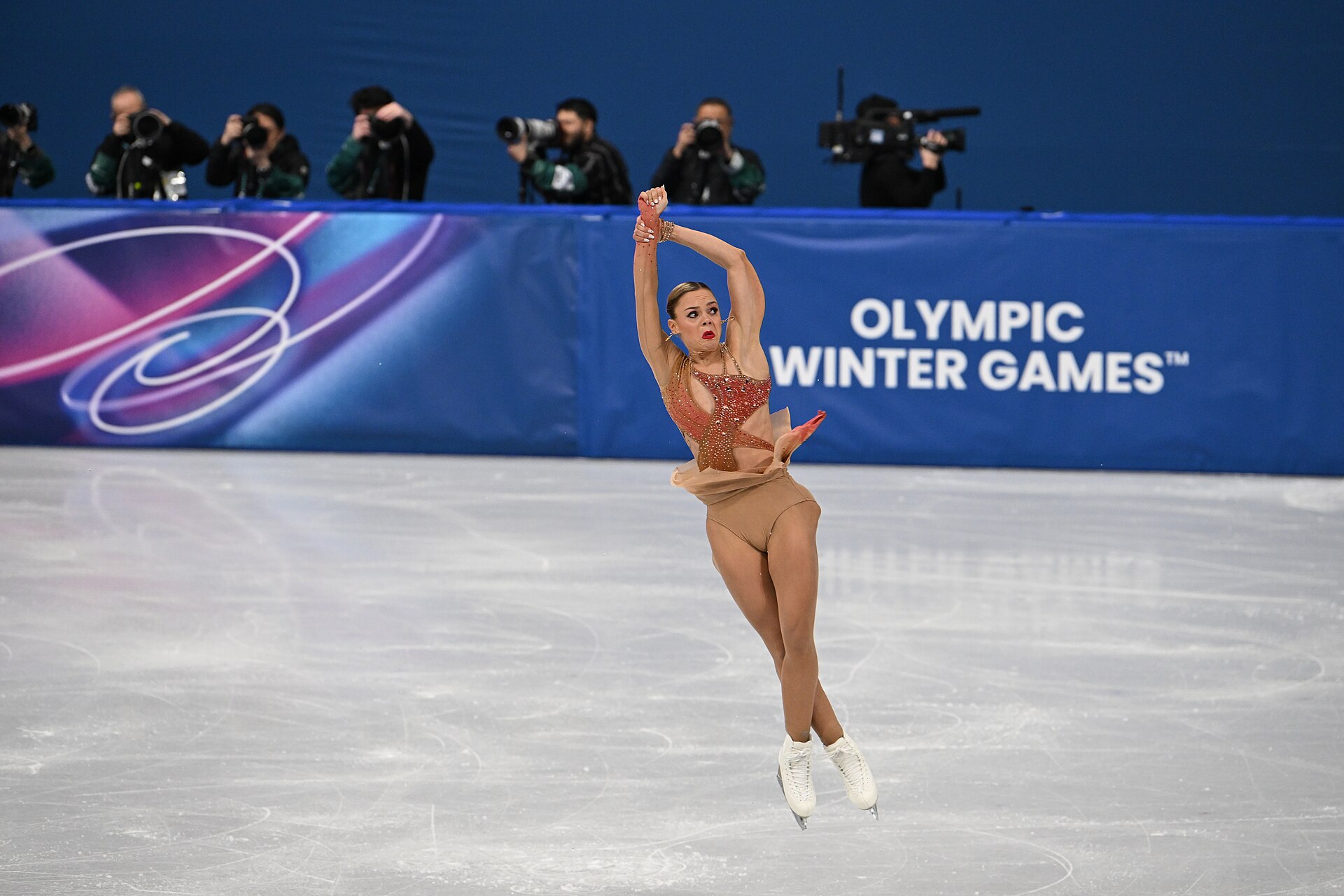 MILAN, ITALY - 19 FEBRUARY 2026: Loena HENDRICKX of Belgium compete during the Figure Skating Women Single Skating Free Skating at the Olympic Winter Games Milano Cortina 2026 Milano Ice Skating Arena on February 19, 2026 in Milan, Italy