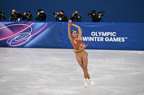 MILAN, ITALY - 19 FEBRUARY 2026: Loena HENDRICKX of Belgium compete during the Figure Skating Women Single Skating Free Skating at the Olympic Winter Games Milano Cortina 2026 Milano Ice Skating Arena on February 19, 2026 in Milan, Italy