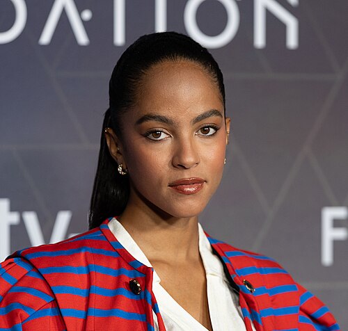 Lou Llobell at Foundations Season 3 press day