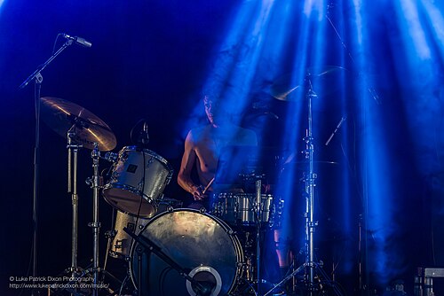 Louis Satchell of PVA performing at End of the Road, Dorset, England 2nd September 2023