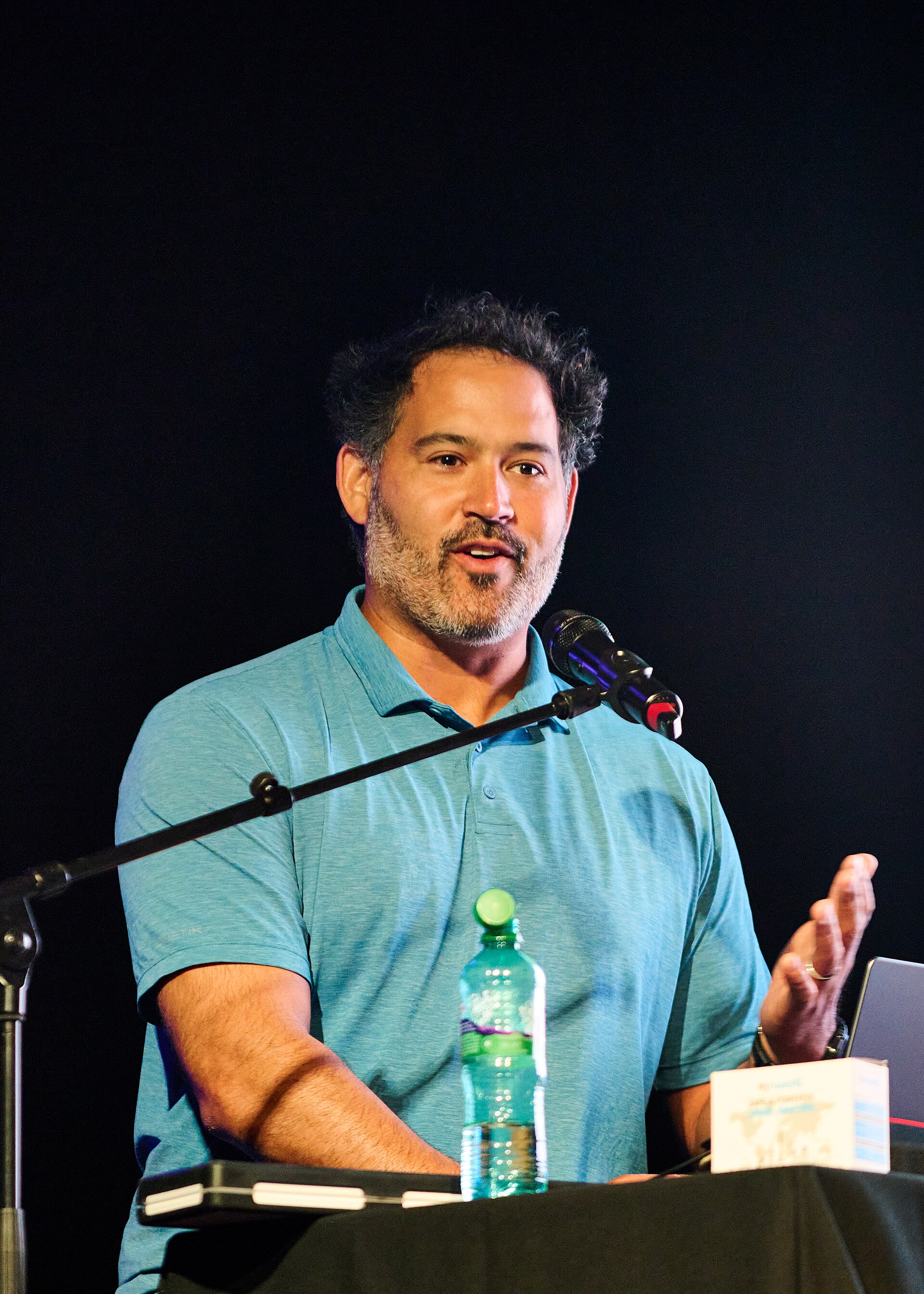 Producer and Composer Lucas Cantor runs a live demonstration during SXSW London 2025.