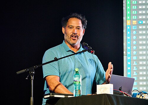 Producer and Composer Lucas Cantor runs a live demonstration during SXSW London 2025.
