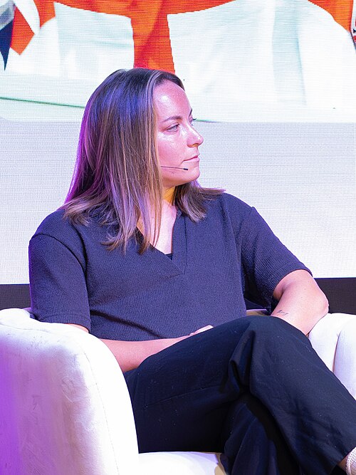 Lucy Staniforth, Professional Footballer, Aston Villa & England Women’s National Team, at the 2025 SXSW London festival in London, England.