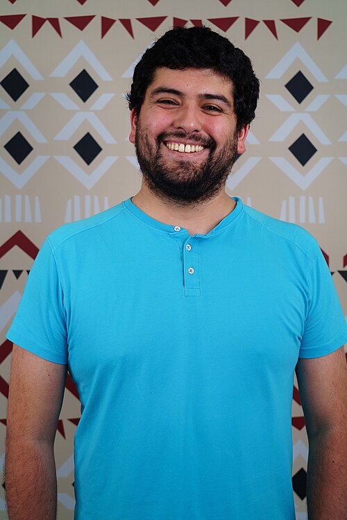 Luis Cristóbal Carrasco Gatica portrait at Wikimania 2025 WikiPortraits Studio