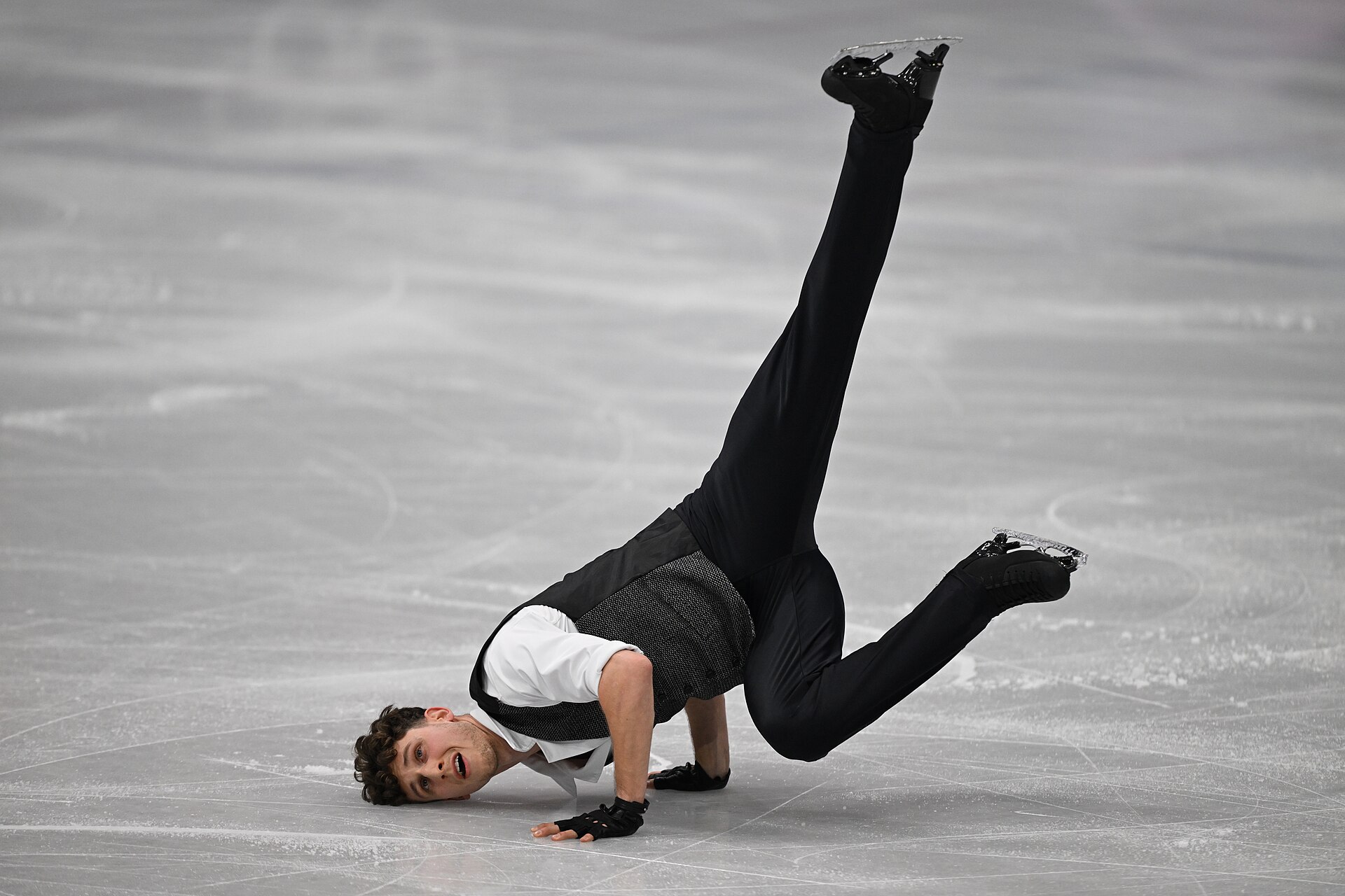 MILAN, ITALY - 10 FEBRUARY 2026: Lukas Britschgi of Switzerland competes during the Figure Skating Men Single Skating Short Program at the Olympic Winter Games Milano Cortina 2026 Milano Ice Skating Arena on February 10, 2026 in Milan, Italy