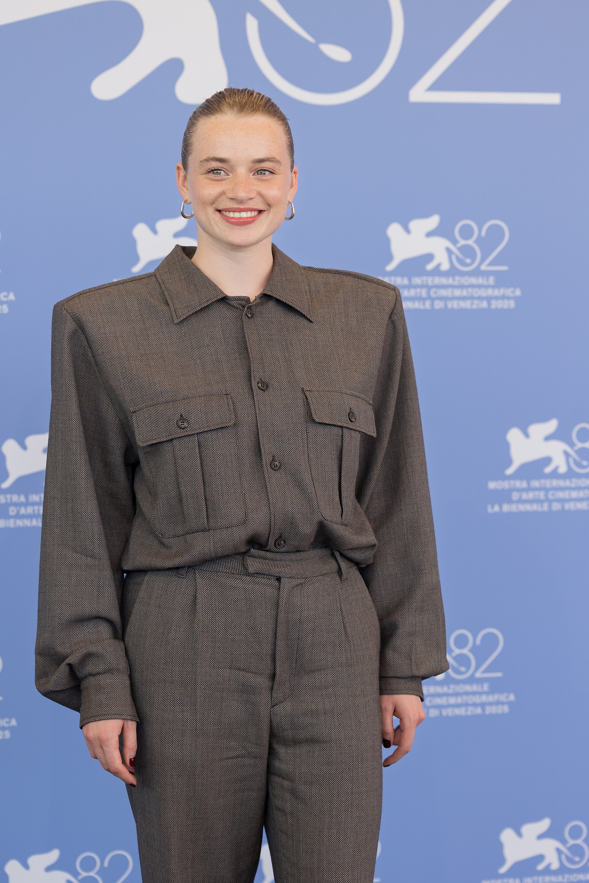 Luna Wedler, actress, at 82nd Venice International Film Festival in Venice, Italy for the film Silent Friend.