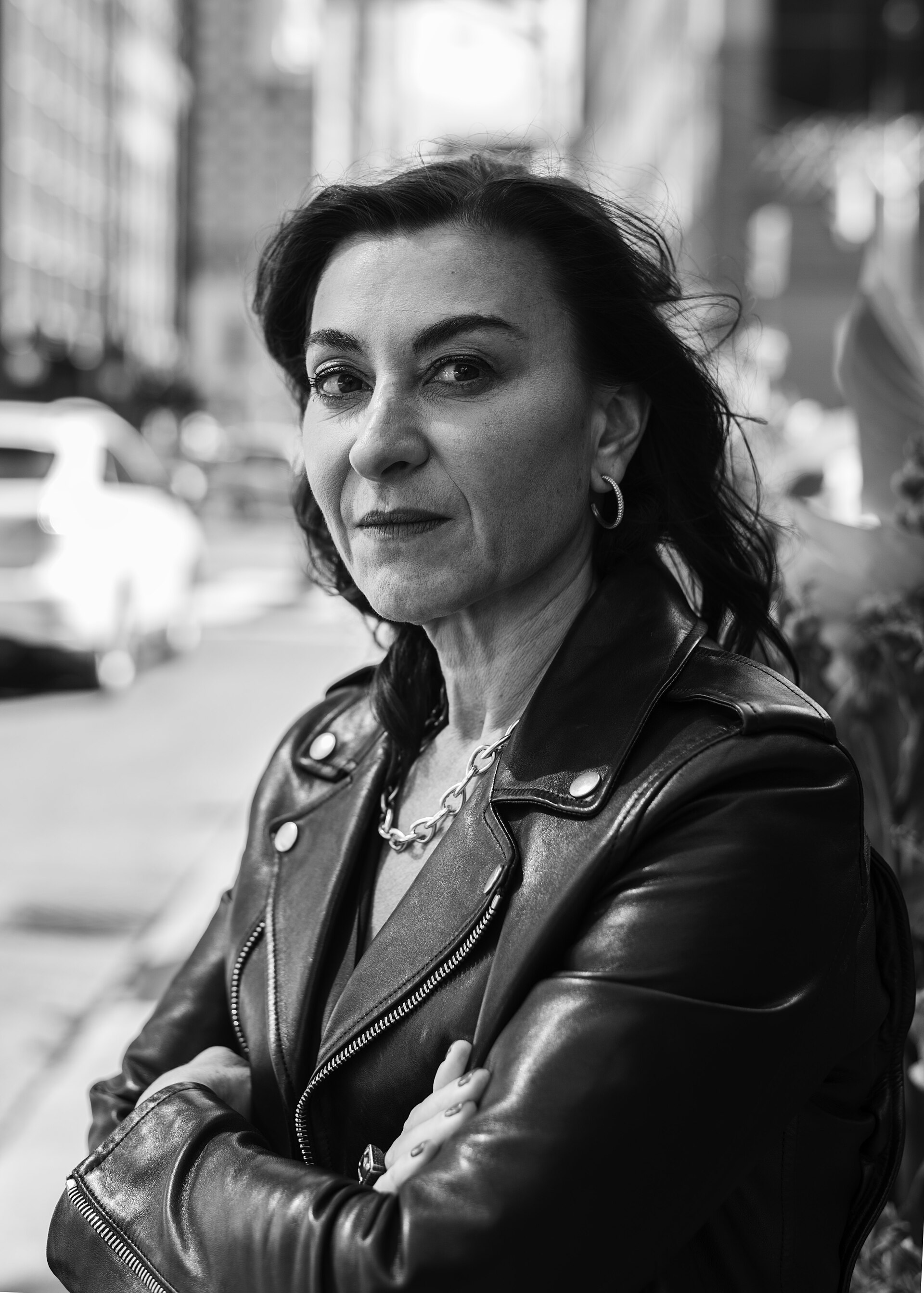 Lynsey Addario photographed during the 2025 Toronto International Film Festival