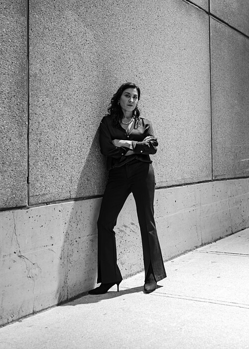 Lynsey Addario photographed during the 2025 Toronto International Film Festival