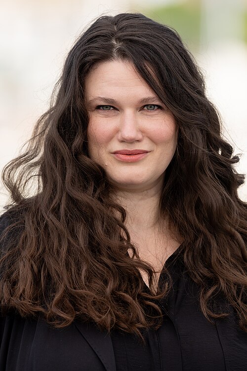 Mascha Schilinski presenting the movie Sound of Falling at the 2025 Cannes Film Festival