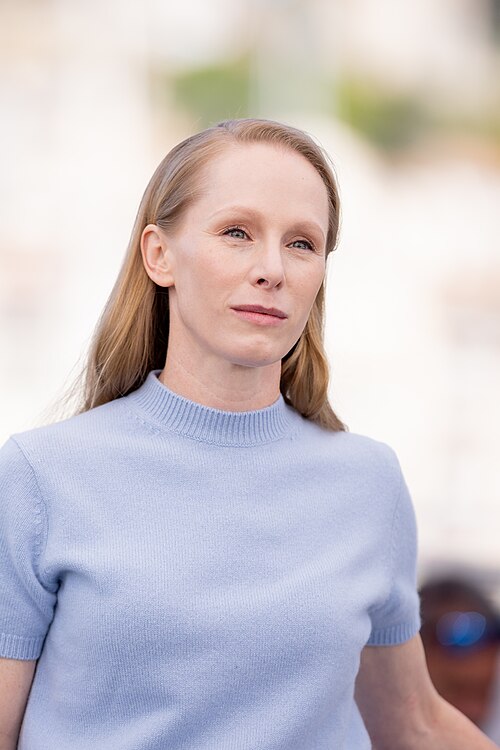 Susanne Wuest presenting the movie Sound of Falling at the 2025 Cannes Film Festival