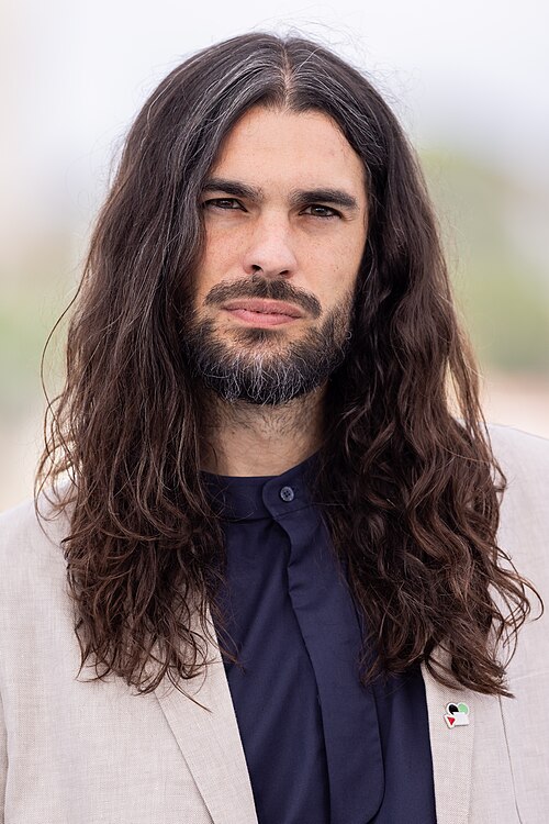 Oliver Laxe presenting the movie Sirât at the 2025 Cannes Film Festival