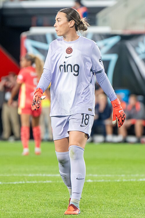 Mackenzie Arnold during Gotham FC vs Portland Thorns FC on 26 Sep 2025