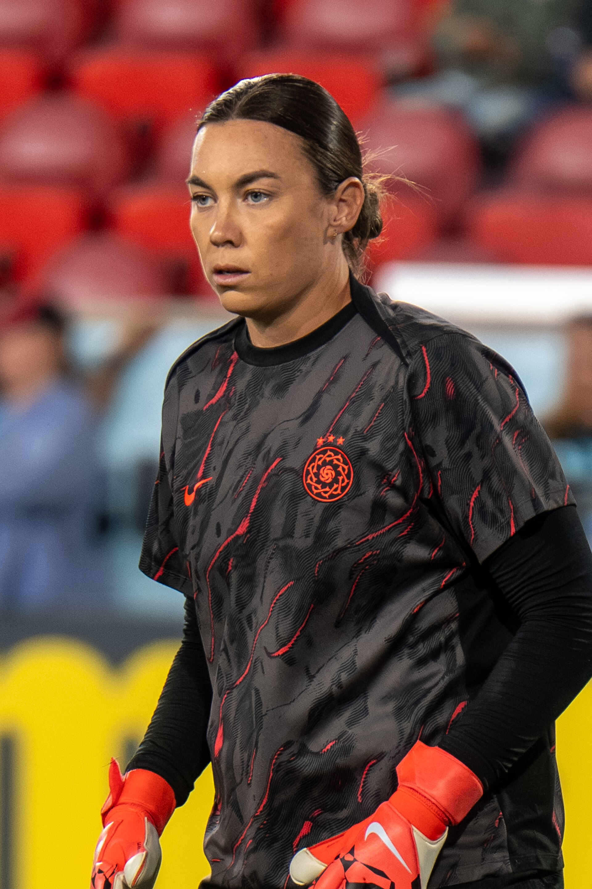 Mackenzie Arnold during Gotham FC vs Portland Thorns FC on 26 Sep 2025