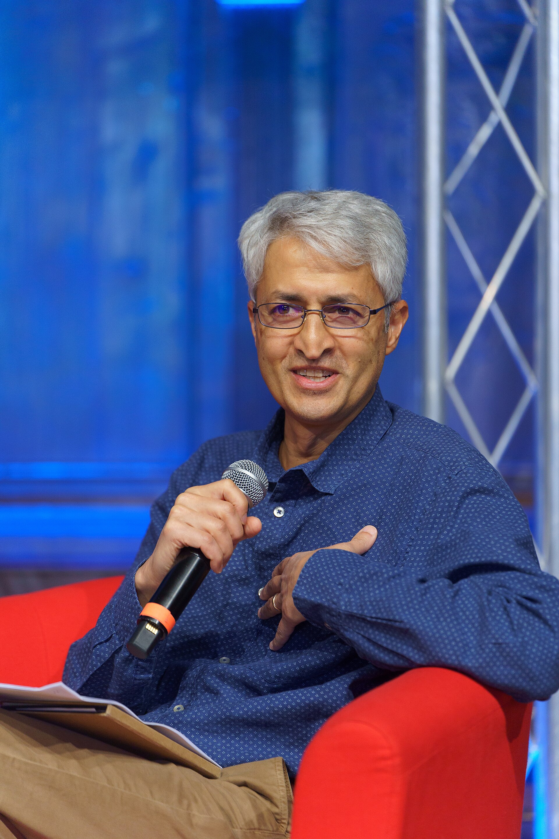 Madhav Chinappa, Media Consultant, speaking at the International Journalism Festival 2024 in Perugia, Italy on a panel called What went wrong between Big Tech and the News? And did anything go right?.