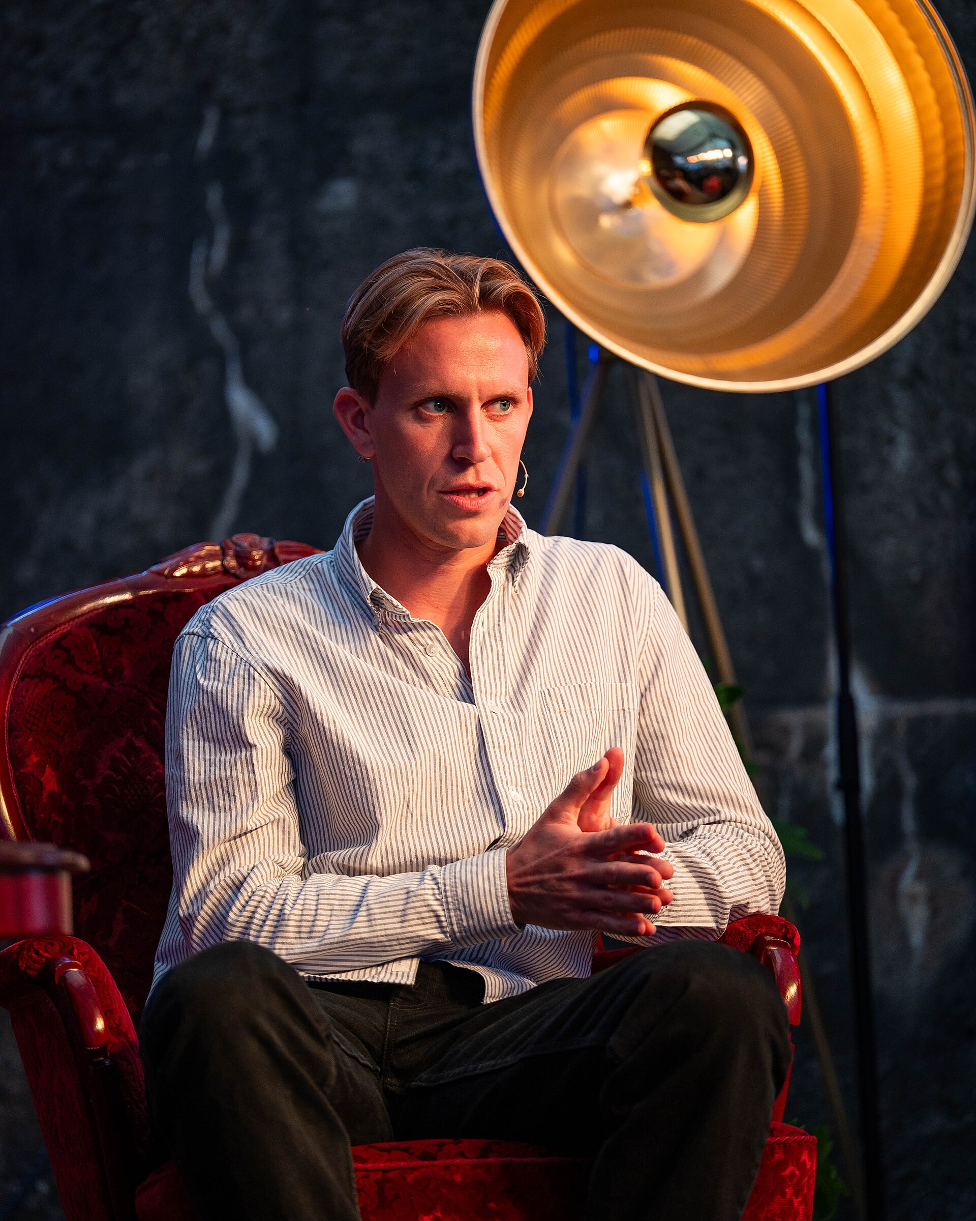 Magnus Braaten at the True Crime Festival in Arendal, Norway, 2025