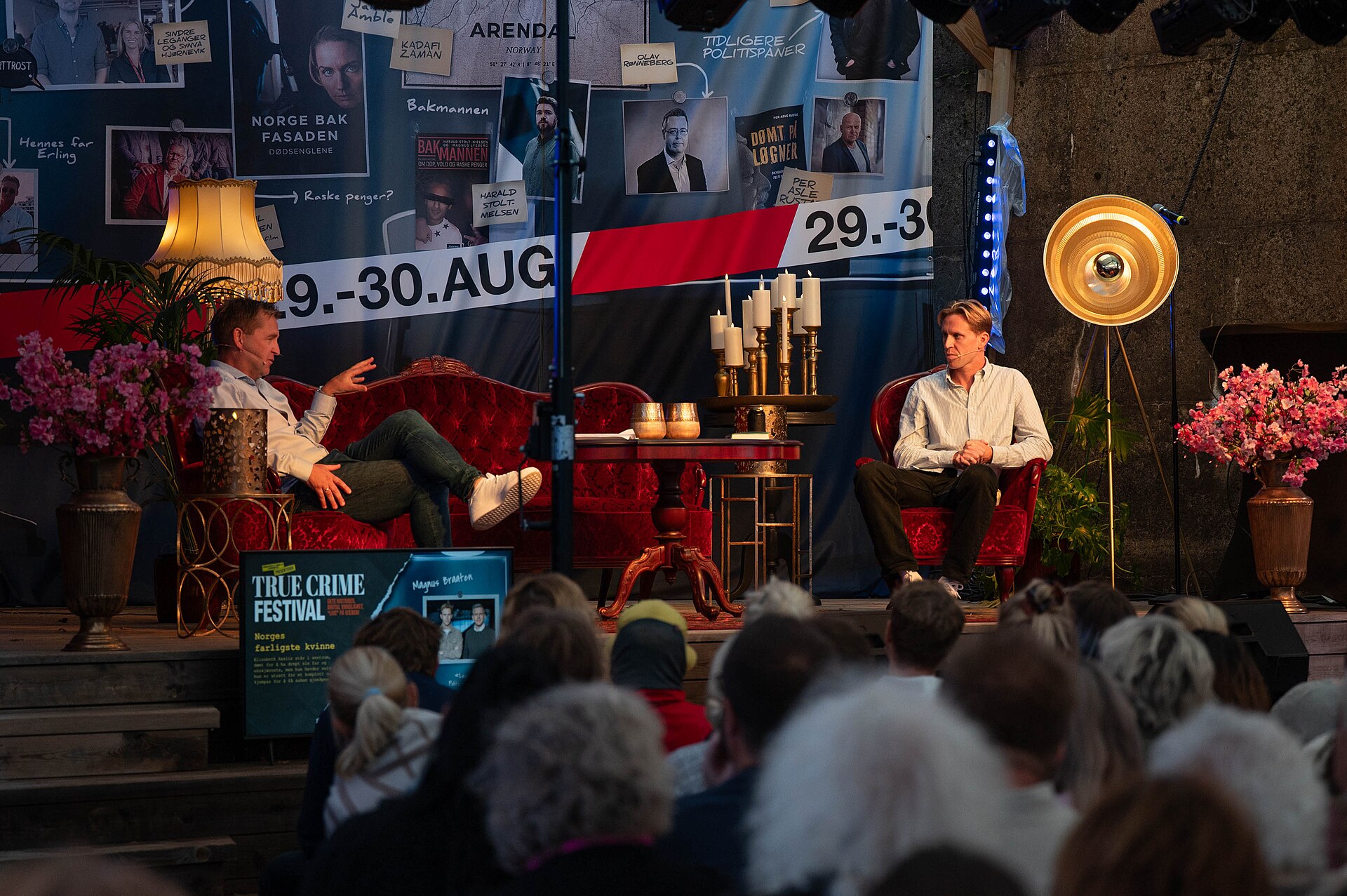 Magnus Braaten at the True Crime Festival in Arendal, Norway, 2025