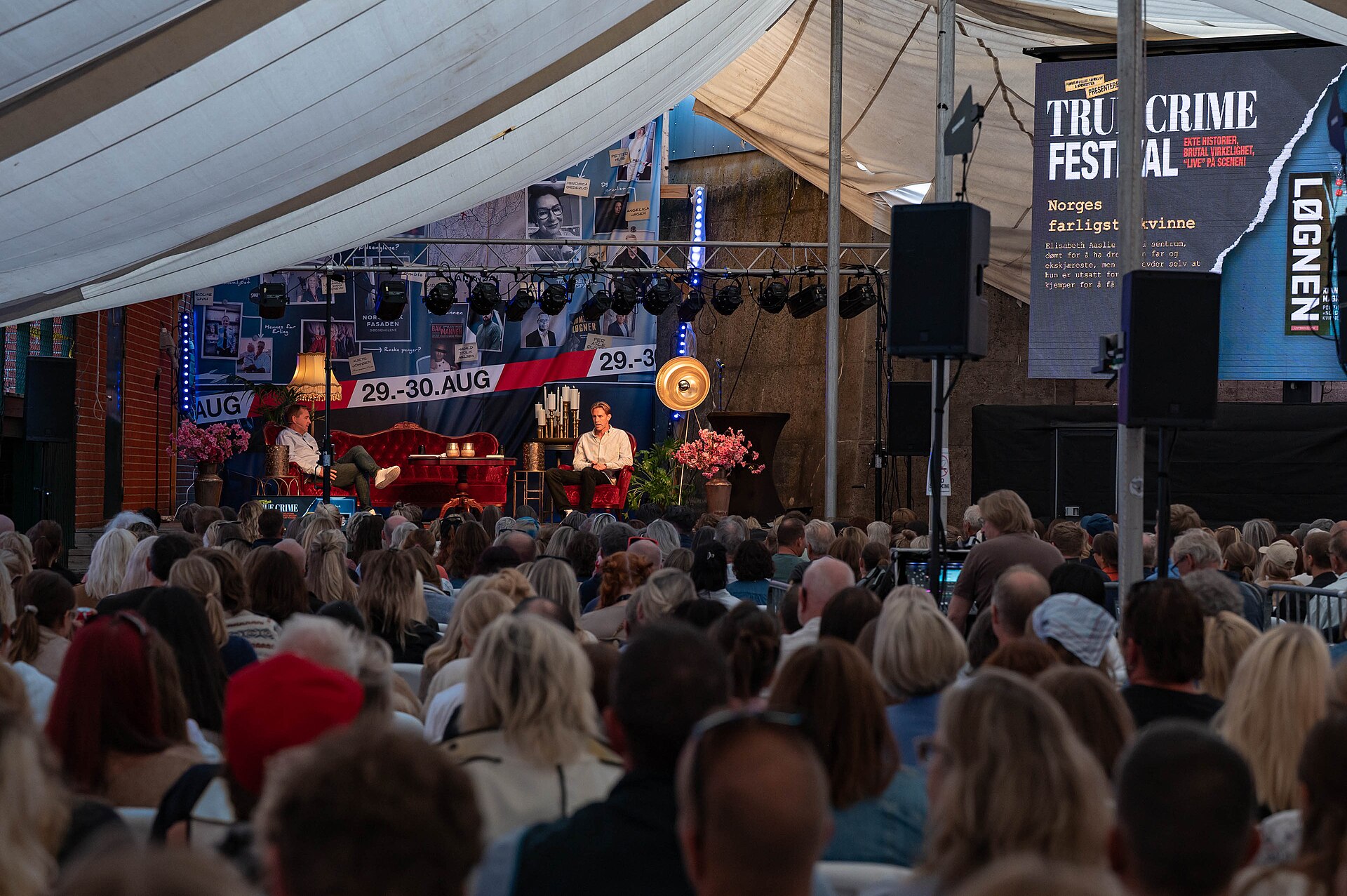 Magnus Braaten at the True Crime Festival in Arendal, Norway, 2025