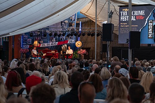 Magnus Braaten at the True Crime Festival in Arendal, Norway, 2025