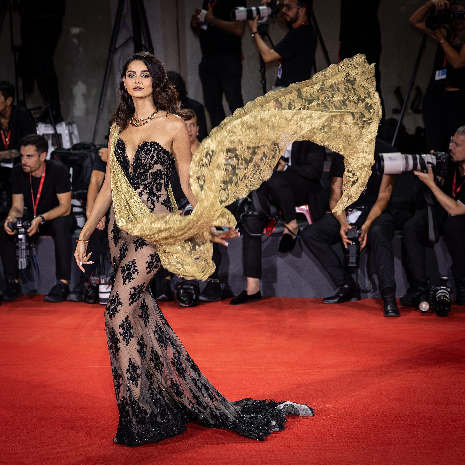 Mahlagha Jaberi at the 2024 Venice Film Festival