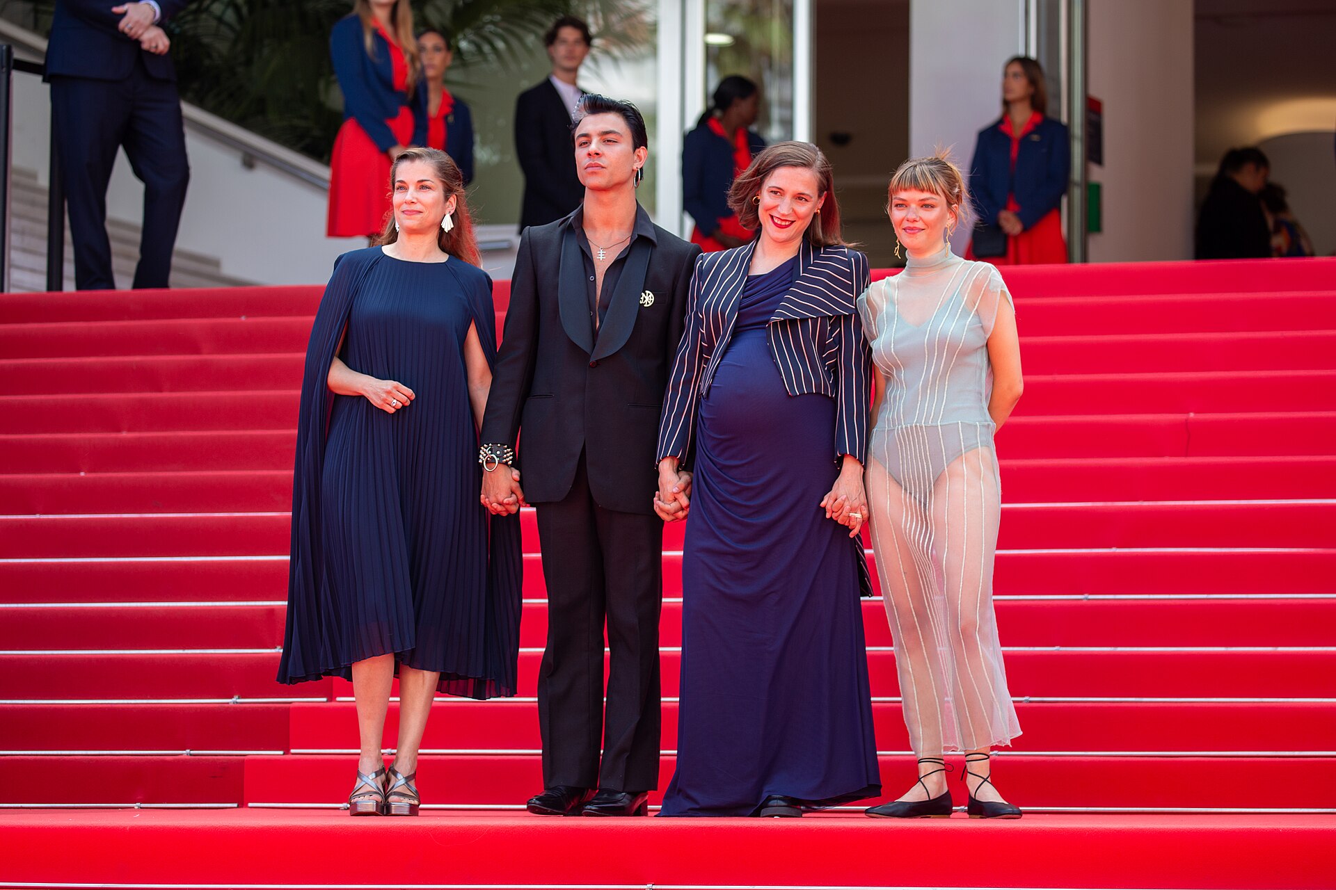 Main Cast of Romería at 2025 Cannes Red Carpet for Romería