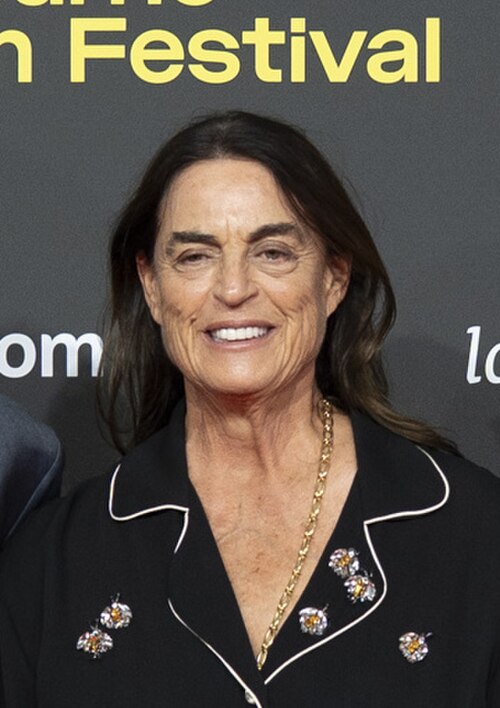 Maja Hoffmann at the 78th Locarno Film Festival red carpet.