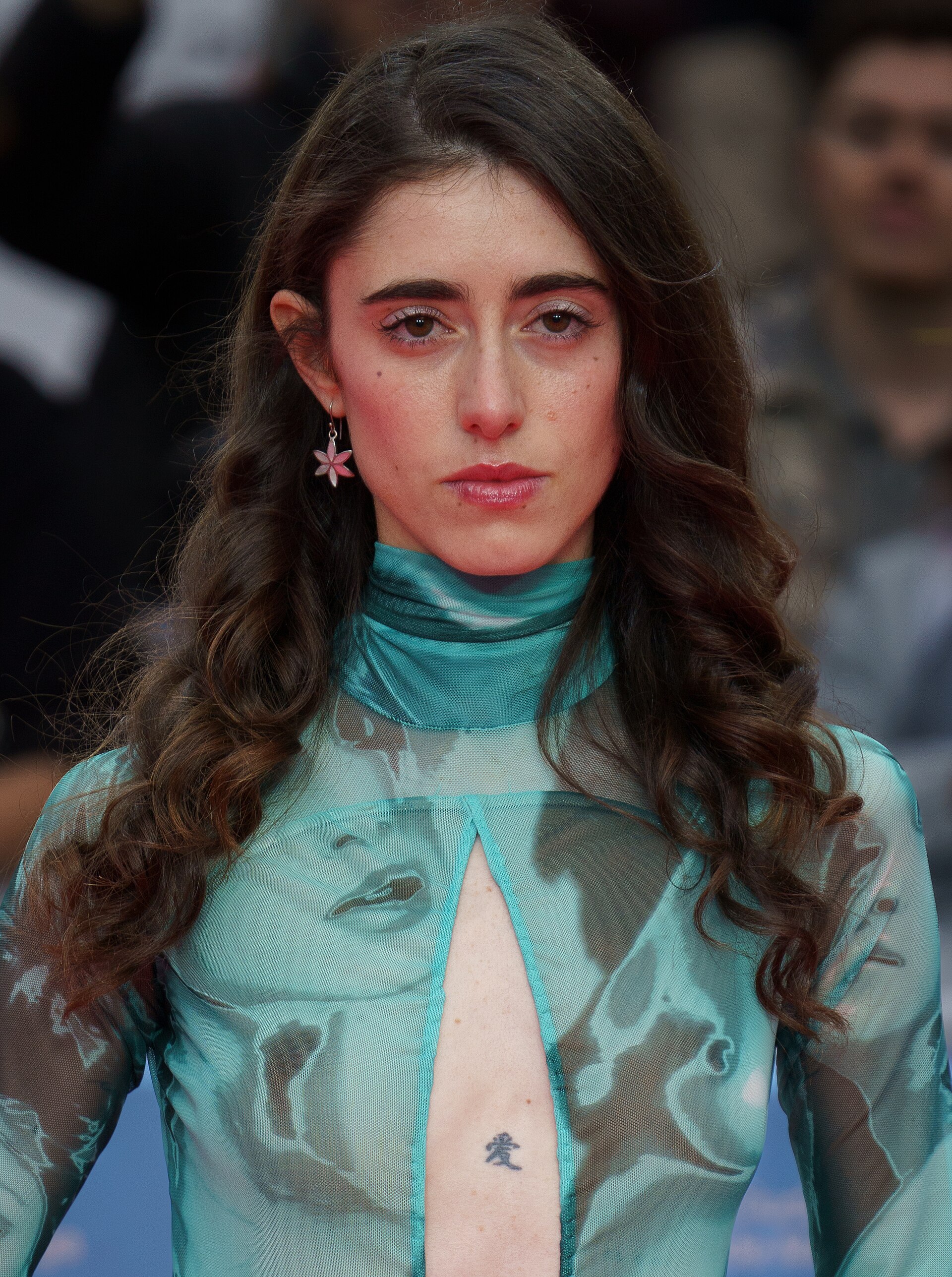 Abril Montilla at the Red Carpet of the Malaga 2025 Festival next to Cervantes Theater