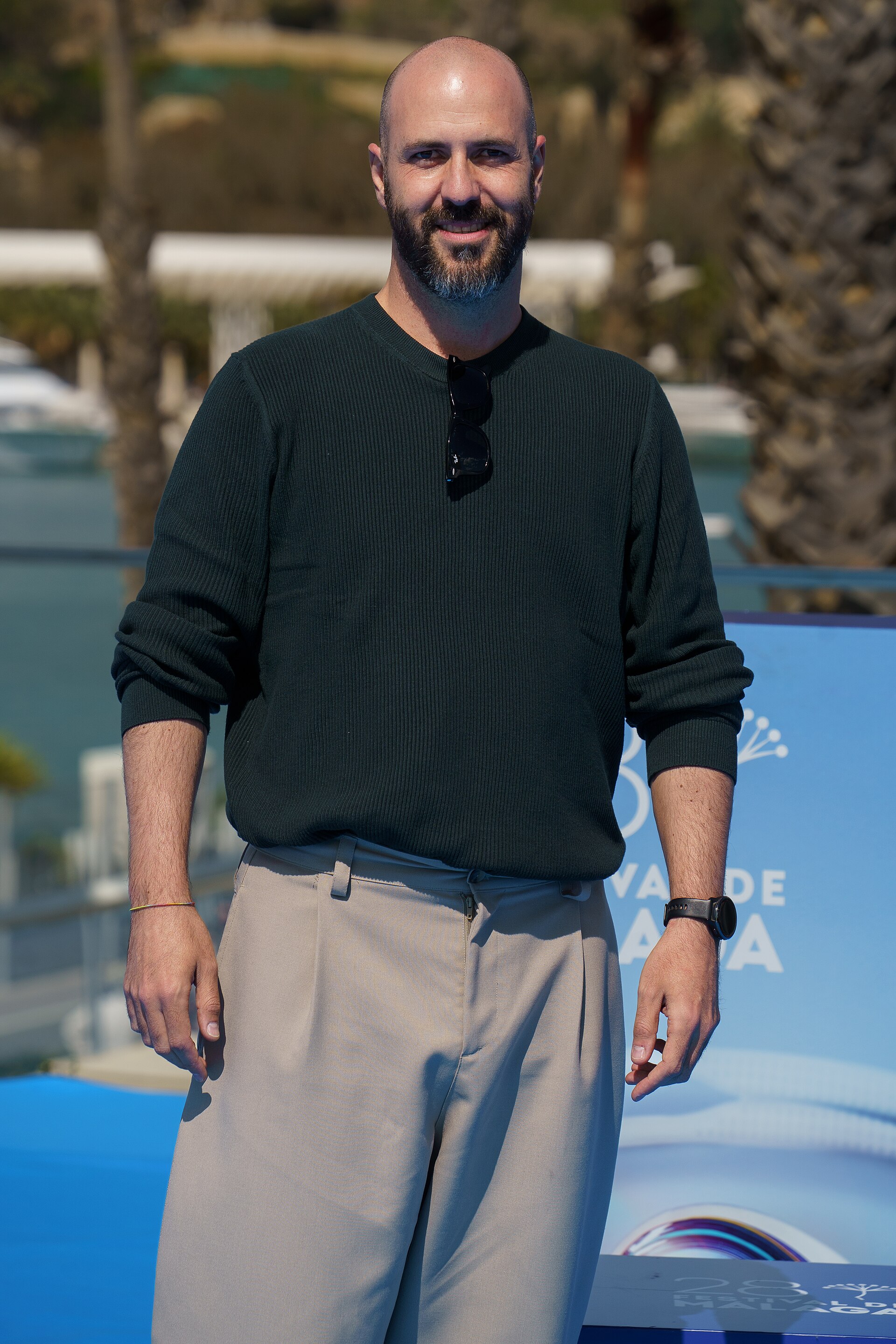 Albert Pintó at the Red Carpet of the Malaga 2025 Festival at Muelle Uno