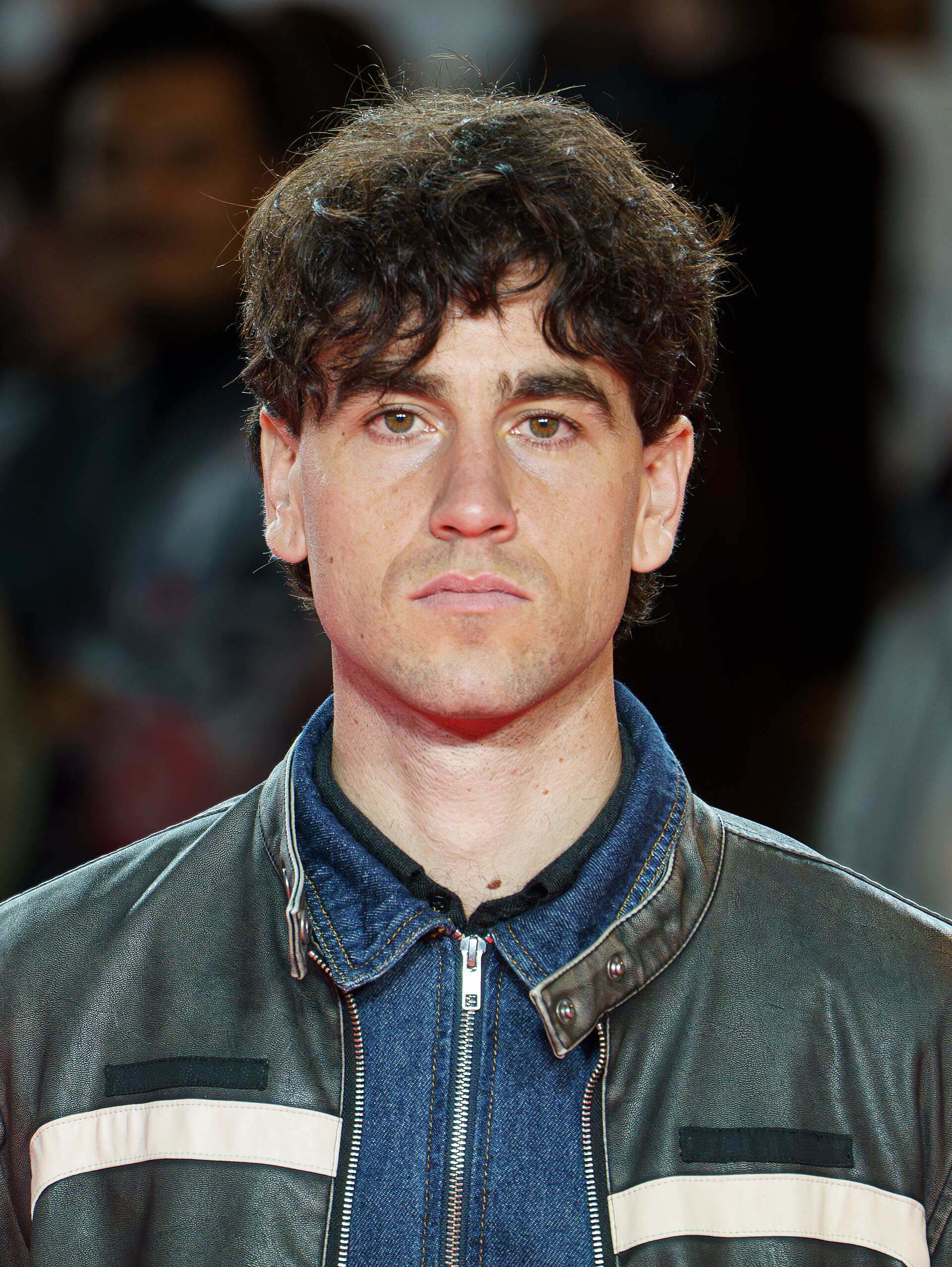 Alex Monner at the Red Carpet of the Malaga 2025 Festival next to Cervantes Theater