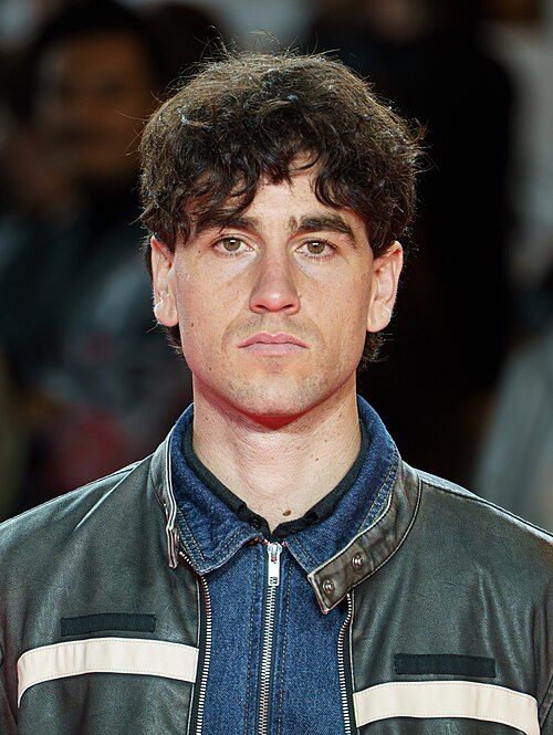 Alex Monner at the Red Carpet of the Malaga 2025 Festival next to Cervantes Theater