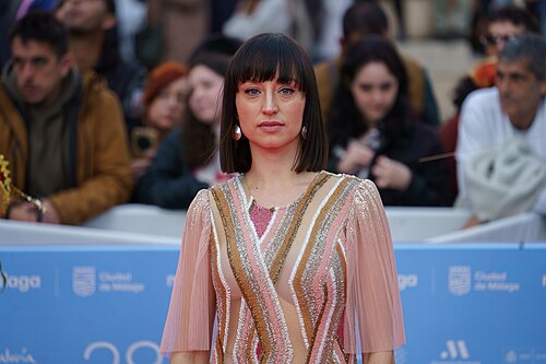 Andrea Trepat at the Red Carpet during the Malaga 2025 Festival