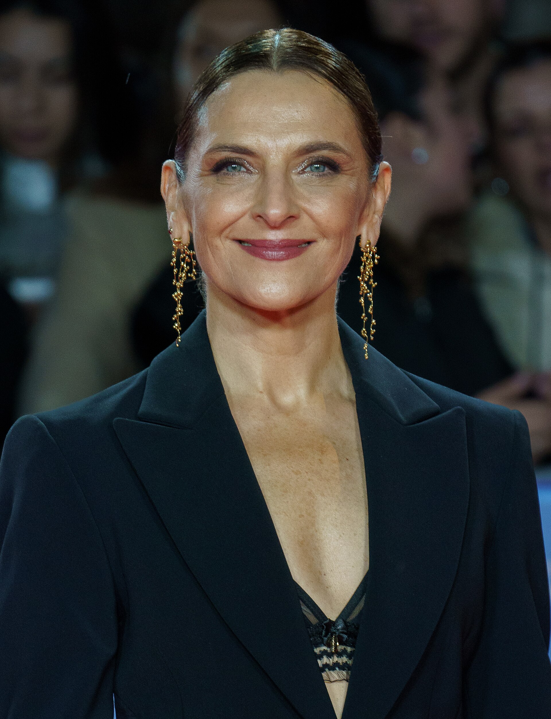 Antonia Zegers at the Red Carpet of the Malaga 2025 Festival next to Cervantes Theater