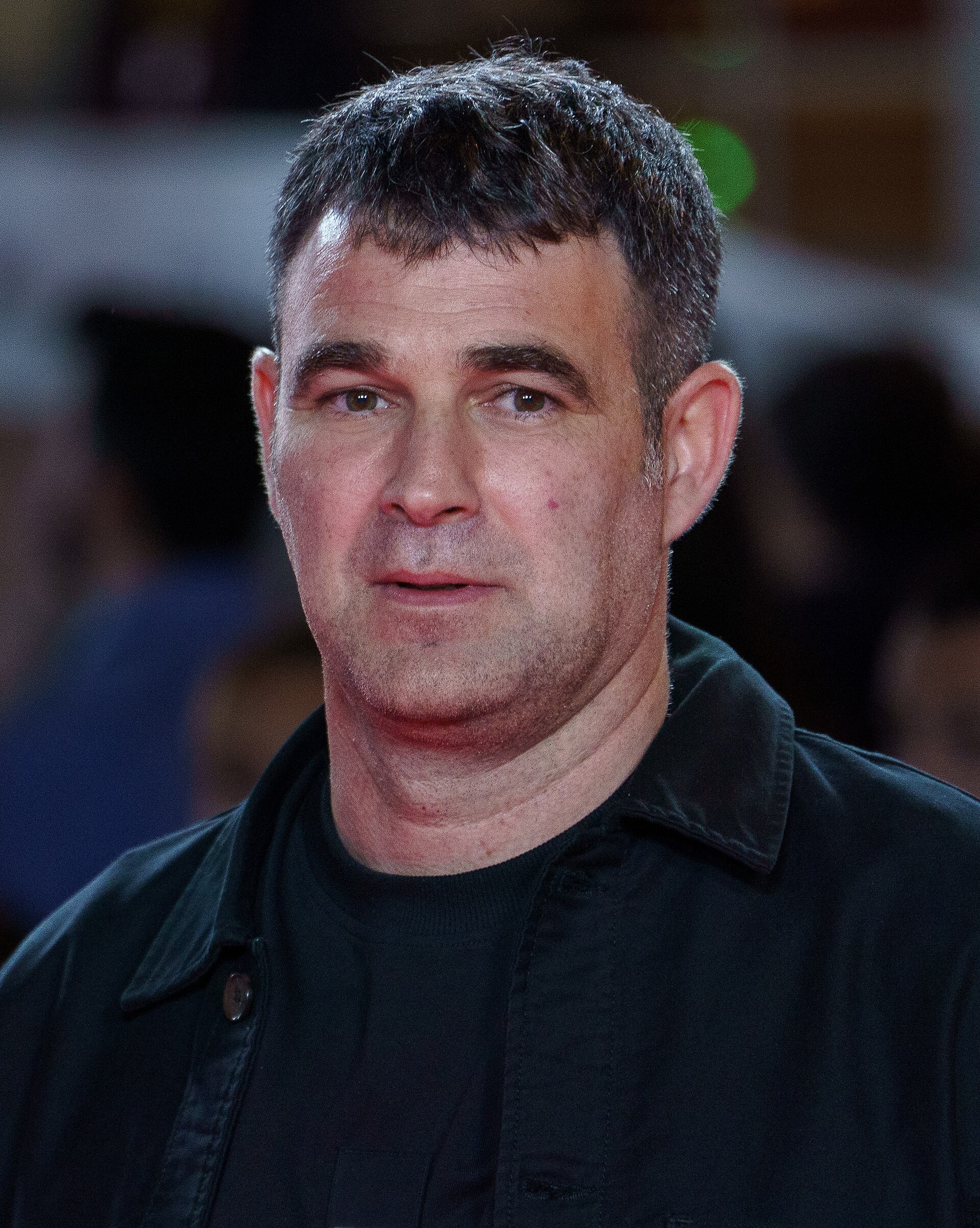 Asier Urbieta at the Red Carpet of the Malaga 2025 Festival next to Cervantes Theater