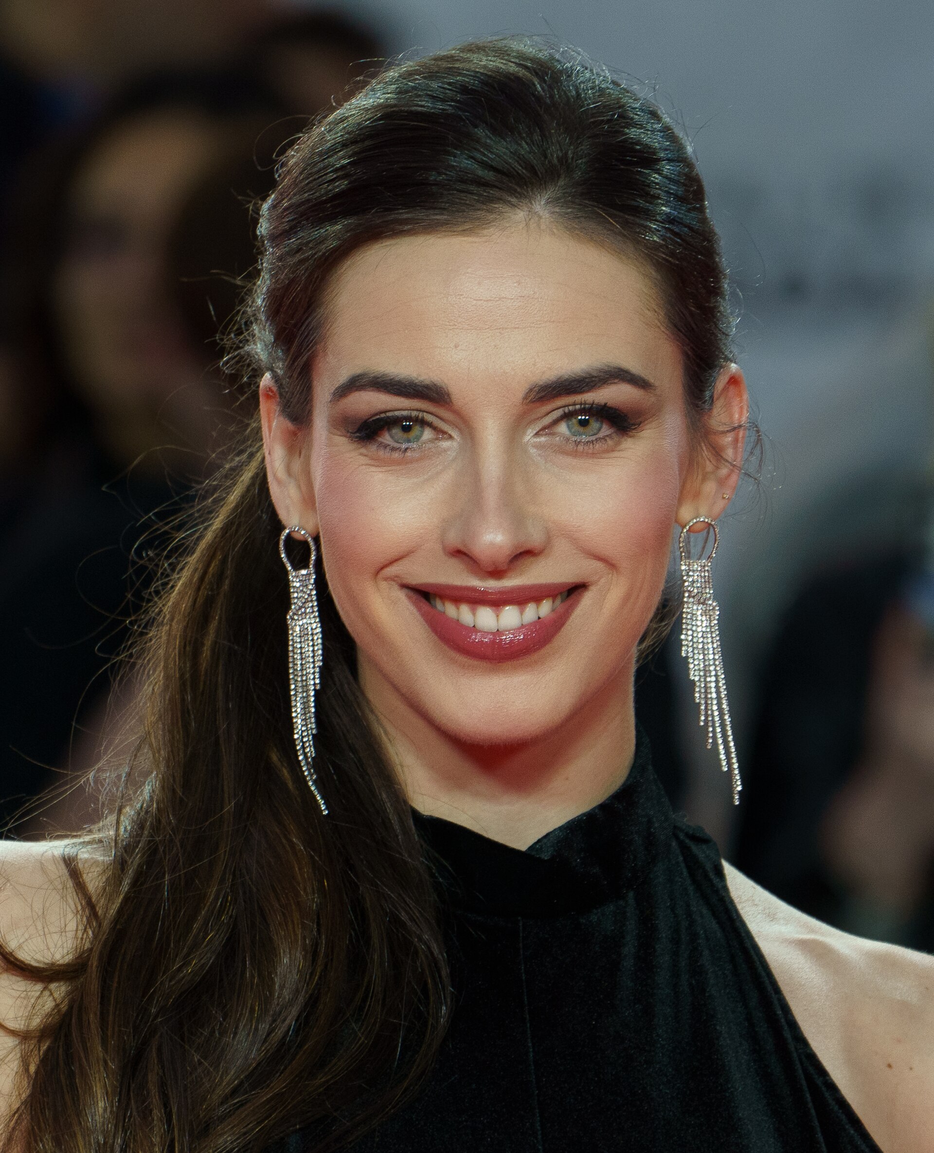 Blanca Aguilera at the Red Carpet of the Malaga 2025 Festival next to Cervantes Theater