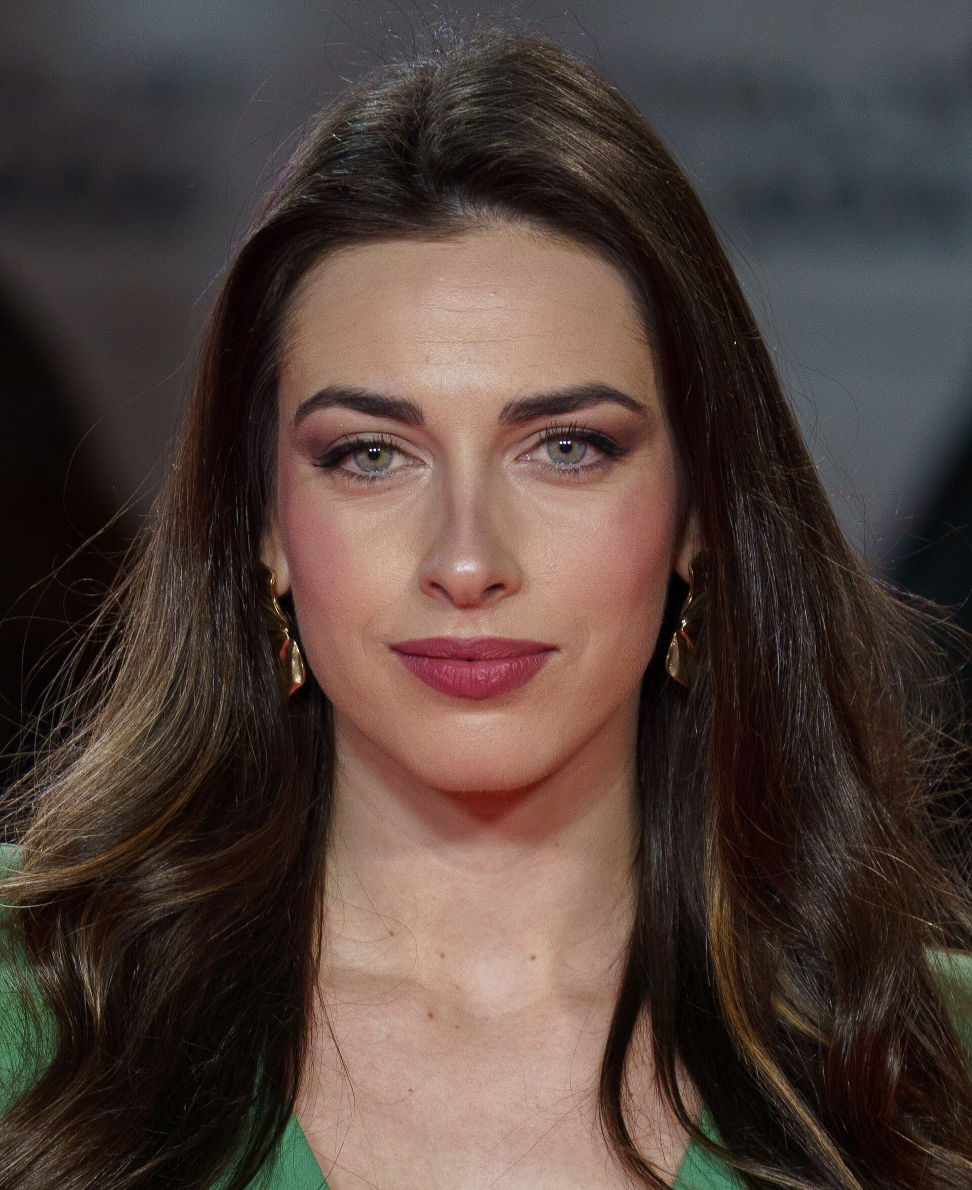 Blanca Aguilera at the Red Carpet of the Malaga 2025 Festival next to Cervantes Theater